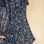 Free People Ma Cherie Black Floral Womens Blouse Size Large Sleeveless Boho Photo 3