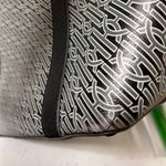 Cole Haan Geometric Black White and Gray Tote with Leather Straps Photo 9