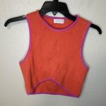 Vestique  Coral Tank Top with Pink Edging Photo 1