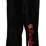 Gildan Maryland Terrapins Sweatpants Black Logo Pants Womens Size L Photo 0
