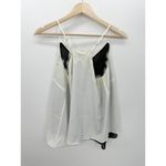 Chico's  Black Label White Black Lace Tank Women Size 2 Large NWT Career Business Photo 1