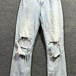 American Eagle VTG 90s Outfitters Bootcut Jeans Womens 2 Blue Denim Distressed Photo 0