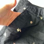 A New Day  dainty floral stretch chino shorts black size 10 Photo 2