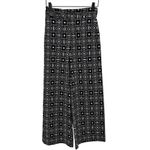 Maeve The Ettie High Rise Crop Wide Leg Pants Black White Pattern Boho Size 25 Photo 1