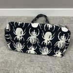 India Hicks  Beetle Canvas Tote Bag Navy Blue White & Small Pouch Eleuthera Photo 12