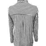 ZARA  TRF White Black Striped Faux Wrap V-neck Long Sleeve Blouse Top Size XS Photo 1