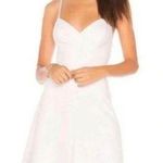 Amanda Uprichard  Minimalist White Stretch Fit And Flare Dress Sz S Photo 1