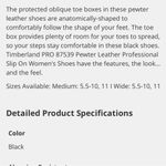 Timberland  Black 87539 Embossed Leather Comfort Clog Shoe 6 Photo 7