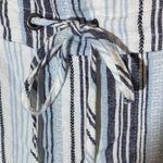 Westport  Blue Striped Linen Wide Leg Pants Medium Photo 2