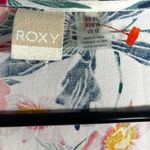 Roxy  Women's White Floral Short Sleeve V-Neck Long Maxi Wrap Dress 12‎ Beachy Photo 3