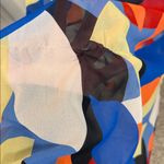 Anthropologie Beach Riot Shiloh Tie Front Abtract Printed Coverup Maxi Dress Small Photo 12