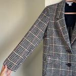 Old Navy Classic Multicolor Houndstooth Tweed Oversized Blazer Jacket size XS Photo 3