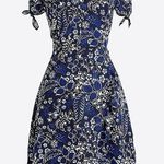J.Crew Floral Faux Wrap Dress Women's Size 2 Fit and Flare Cap Sleve Photo 0