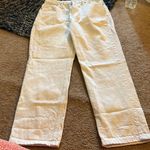 ZARA  white high rise jeans 8 Photo 0