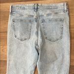 Gap  70s Flare Jeans Women’s 14/32R Distressed Light Blue Coastal Cowgirl Boot Photo 10