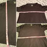 Westbound  Mixed Media Cotton Blend Long Sleeve Back Pleat Top Black M Photo 7