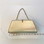 Vintage Metallic Gold Evening / Special Occasion Clutch Purse Handbag Wristlet Photo 5