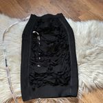House Of CB  Black Bandage Cage Drape Skirt Photo 4