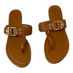 Tory Burch  Tan Leather Marsden Flat Thong Sandal Size 9.5 Photo 0