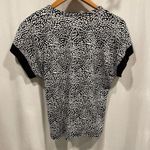 Cute Carole Little black white faux wrap tie babydoll flowy top Size L Photo 2