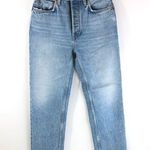 RE/DONE Womens Jeans 70s Stove Pipe Button Fly Light Wash 26 Photo 0