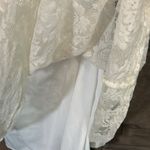 Delia*s lace bodycon mini dress with a‎ back cutout off white color Size medium Photo 4