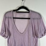 We The Free  Burnout‎ T-Shirt Women's Oversized XS V-Neck Boho Lagenlook Slouchy Photo 1