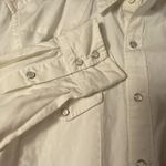 J. Crew Shirt Womens Large White Cotton Western Pearl Snap Long Sleeve Rodeo Photo 9