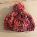 Handmade Pink and gray beanie with pompom Photo 1