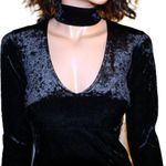 Bardot  Black Choker Velvet Dress 4 Photo 1
