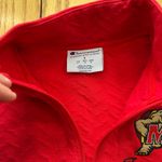 Champion Maryland Terrapins Women's Pullover 1/4 Zip Small Terps Red Sweatshirt Photo 2