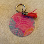 Pink & Blue Sea Shell‎ keychain / bag charm Photo 1