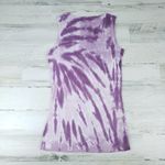 NWOT Point Sportswear Ribbed Tie Dye Lavender Purple Streak Tank Top Size Small Photo 4