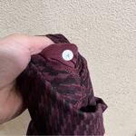 Lululemon  Wunder Under Leggings maroon Geometric Cropped high rise Photo 3