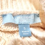 Draper James ‎ RSVP™ Cable Knit Ruffled Sweater Women's Small Cream Preppy Casual Photo 8