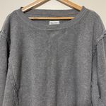 American Eagle  This Feels Seriously Huggable Gray Crewneck Sweater size small Photo 3