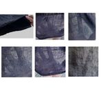 Vintage Russ Berens Mailbu USA Open Front Cape Sz L Black Linen Artsy Fe… Photo 11