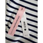 AQUA  Women's White‎ Striped Sleeveless Midi Dress Knit Top Summer Casual Photo 8