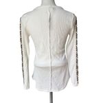 Dylan NWT,  Long Sleeve Thermal Tunic Tee with Beaded sleeve accent, Sz M Photo 1