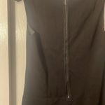 Tahari  black sheath mini dress with mesh on shoulder sleeve 12 Photo 5