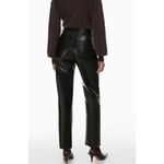 Wilfred  the melin pant High-waisted Vegan Leather pants Straight Size 12 Photo 9