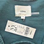 NEW YORK & COMPANY Lurex Knit Lace Up Neck Top Green Photo 5