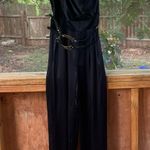 ABS Allen Schwartz A.B.S. Collection Women's Black Silk One Shoulder Jumpsuit Size 2. NEW Photo 0