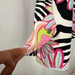 Alberto Makali  Floral and Zebra Full Zip Jacket in Multi‎ Size 6 Photo 5