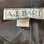 Vintage 80's AJ Bari Strapless Rhinestone Peplum Cut out Back Silk Dress XS Black Photo 7