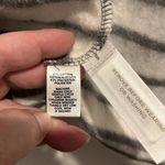 Lou & grey Open Front Blazer Women's Large Soft Striped White Gray Pockets Photo 4