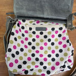 Ladies' Leather Distressed Messenger Style Crossbody Purse Green Photo 1