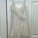 White polka dot romper Size XS Photo 0