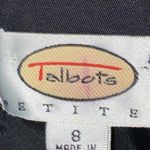 Talbots   100% Silk size 8Petite Cream and Gold FloralSheath Dress Mock Neck Midi Photo 1