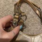 Coach gold and beige shoulder bag purse Photo 6